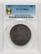1817 50C Bust Half Dollar PCGS MS64