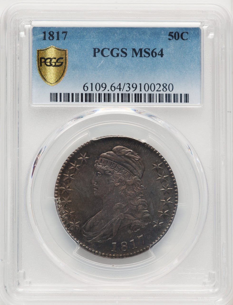 1817 50C Bust Half Dollar PCGS MS64