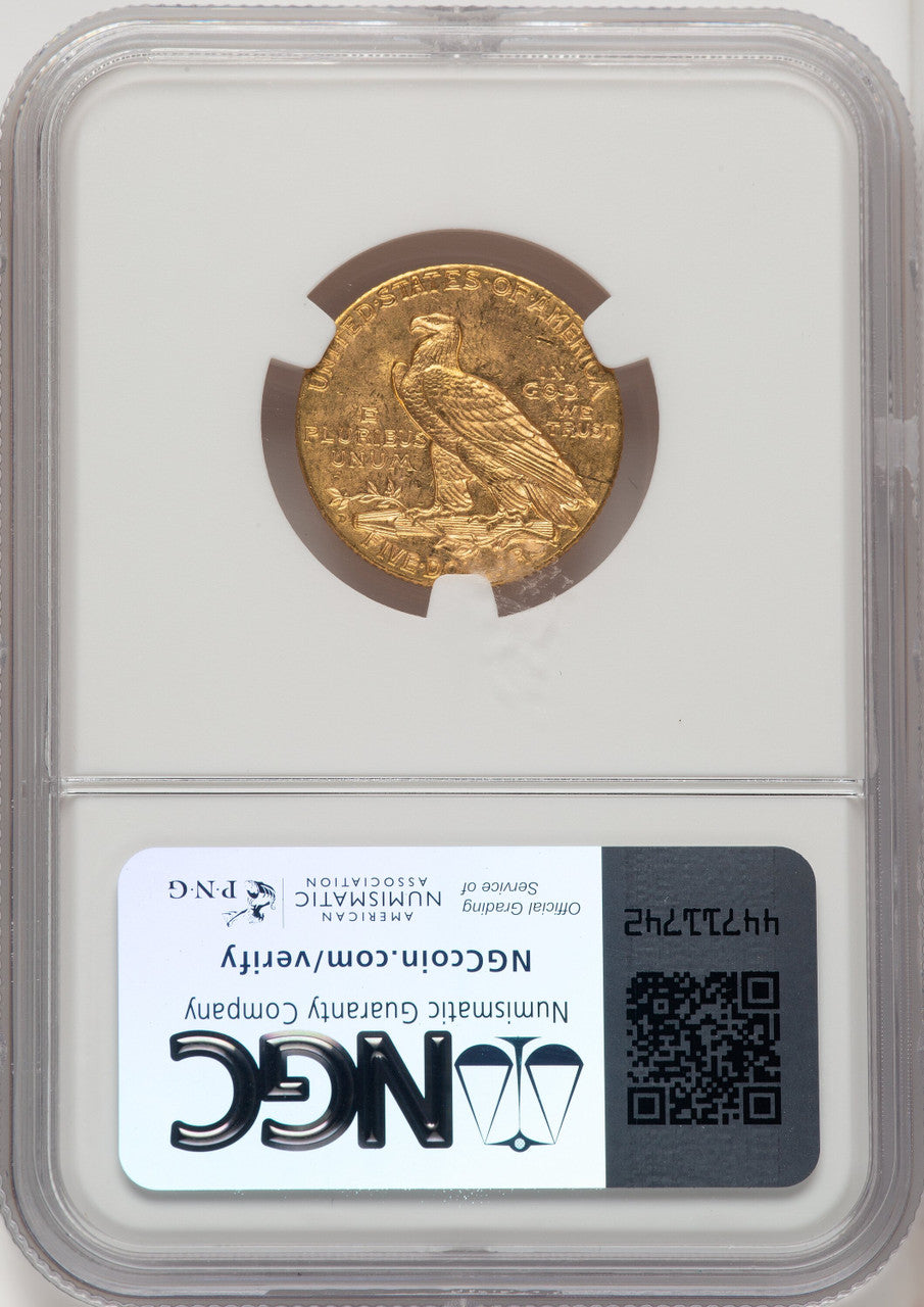 1908-D $5 Indian Half Eagle NGC MS64 (772556008)