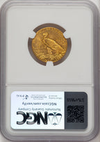 1908 $5 Indian Indian Half Eagle NGC MS64 (772556005)