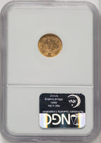 1854 G$1 Type Two Gold Dollar NGC MS61 (506887001)