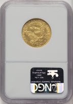 1814/3 $5 Early Half Eagle NGC AU58