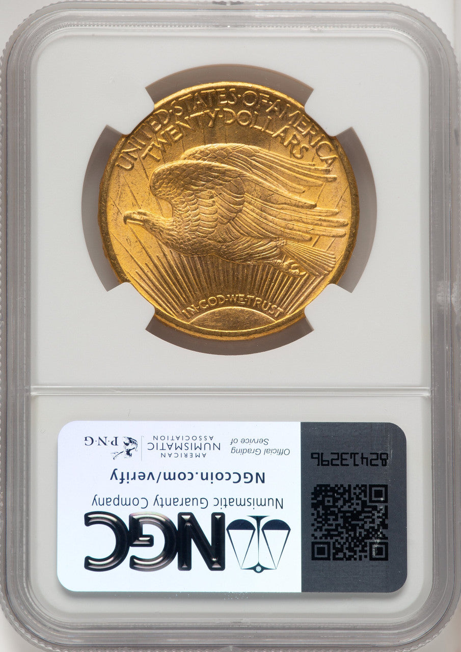 1911-S $20 Saint-Gaudens Double Eagle NGC MS65+ (520105016)
