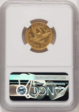 1872 $5 Liberty Half Eagle NGC MS60