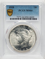 1928 Peace Dollar PCGS MS64
