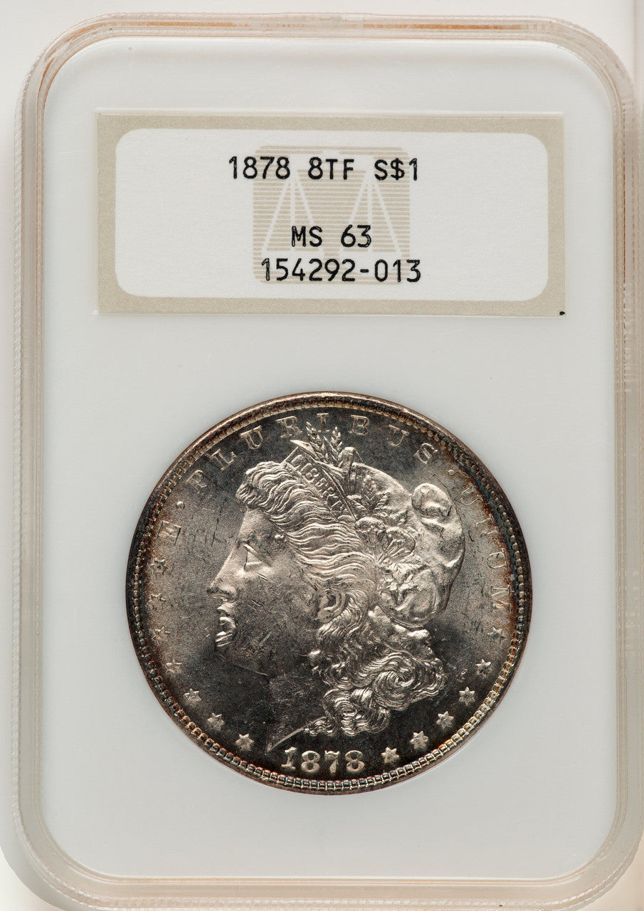 1878 8TF Morgan Dollar NGC MS63