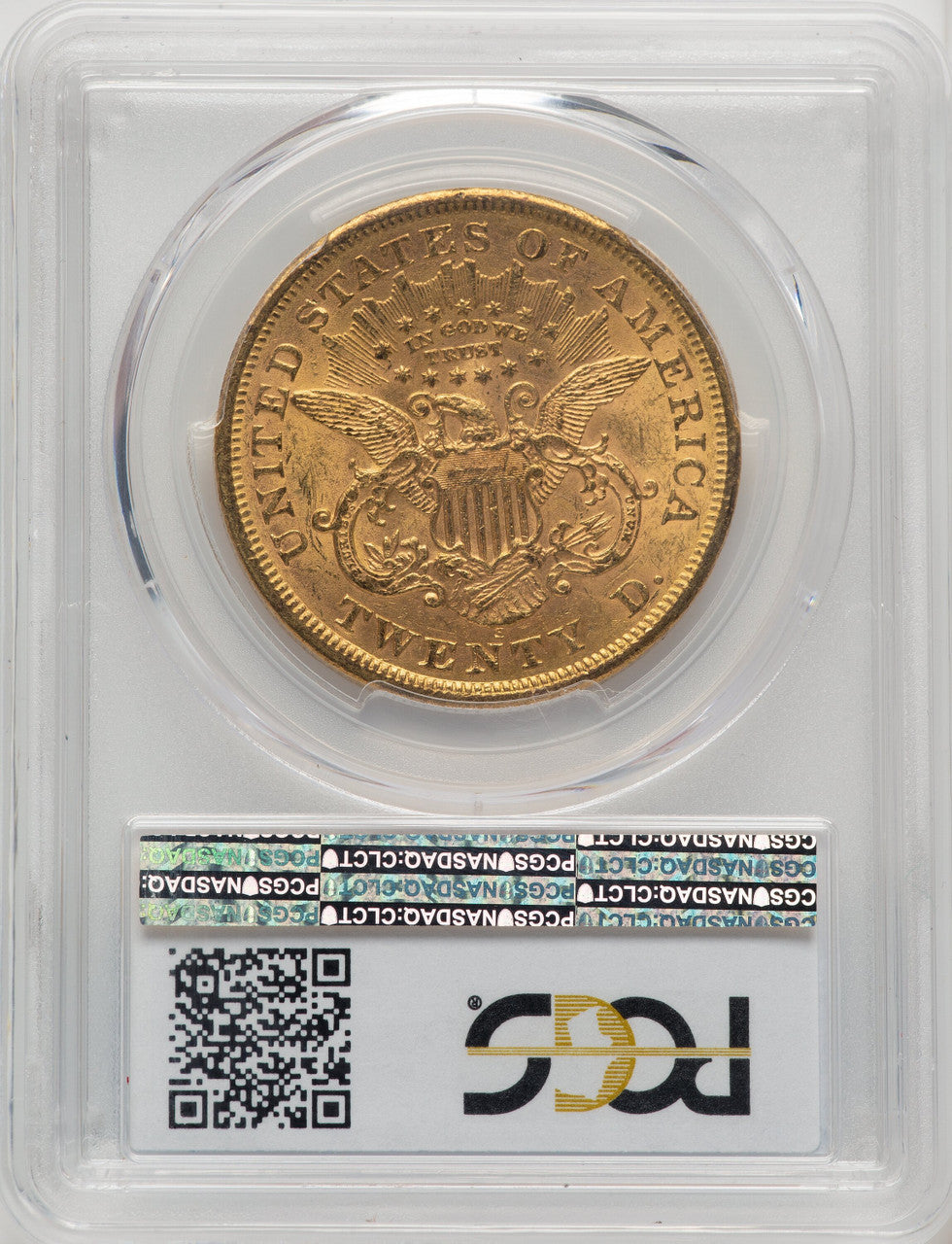 1867-S $20 Liberty Double Eagle PCGS AU58 (772838003)