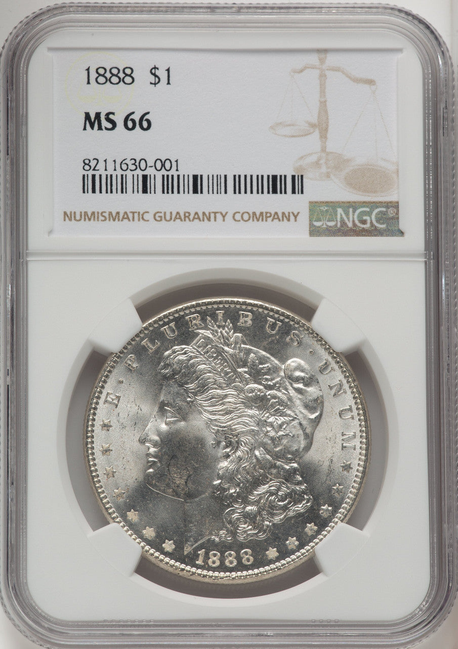 1888 Morgan Dollar NGC MS66