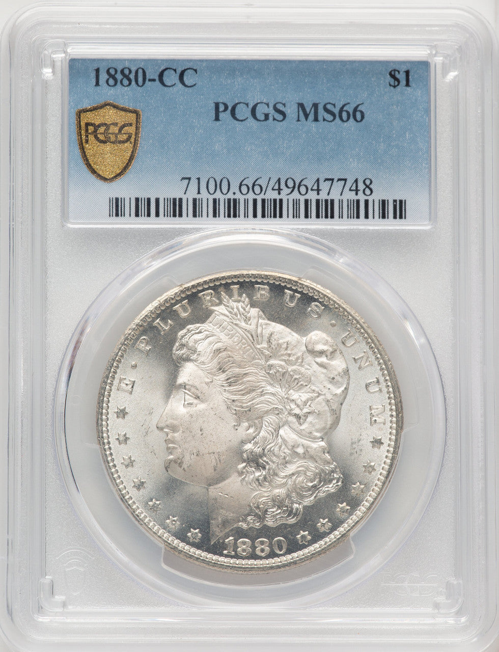 1880-CC Morgan Dollar PCGS MS66