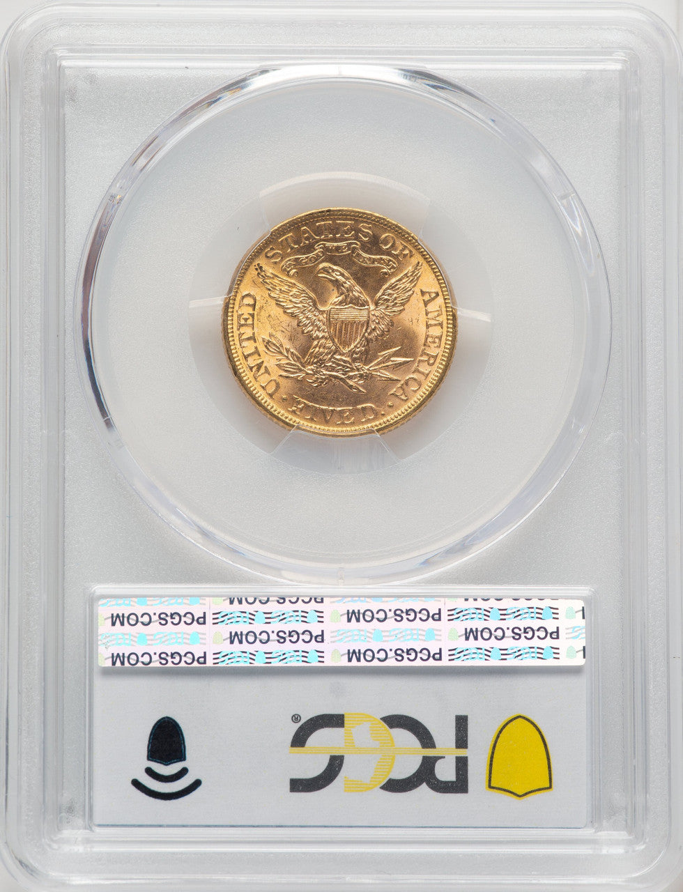 1893 $5 Liberty Half Eagle PCGS MS65