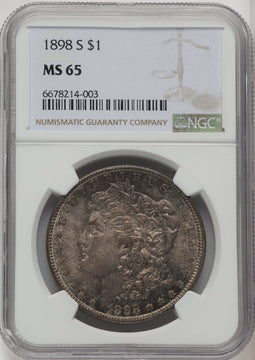 1898-S Morgan Dollar NGC MS65