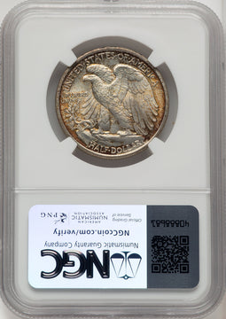 1934 50C Walking Liberty Half Dollar NGC MS67+