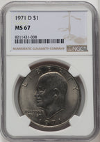 1971-D $1 Eisenhower Dollar NGC MS67 (772775013)