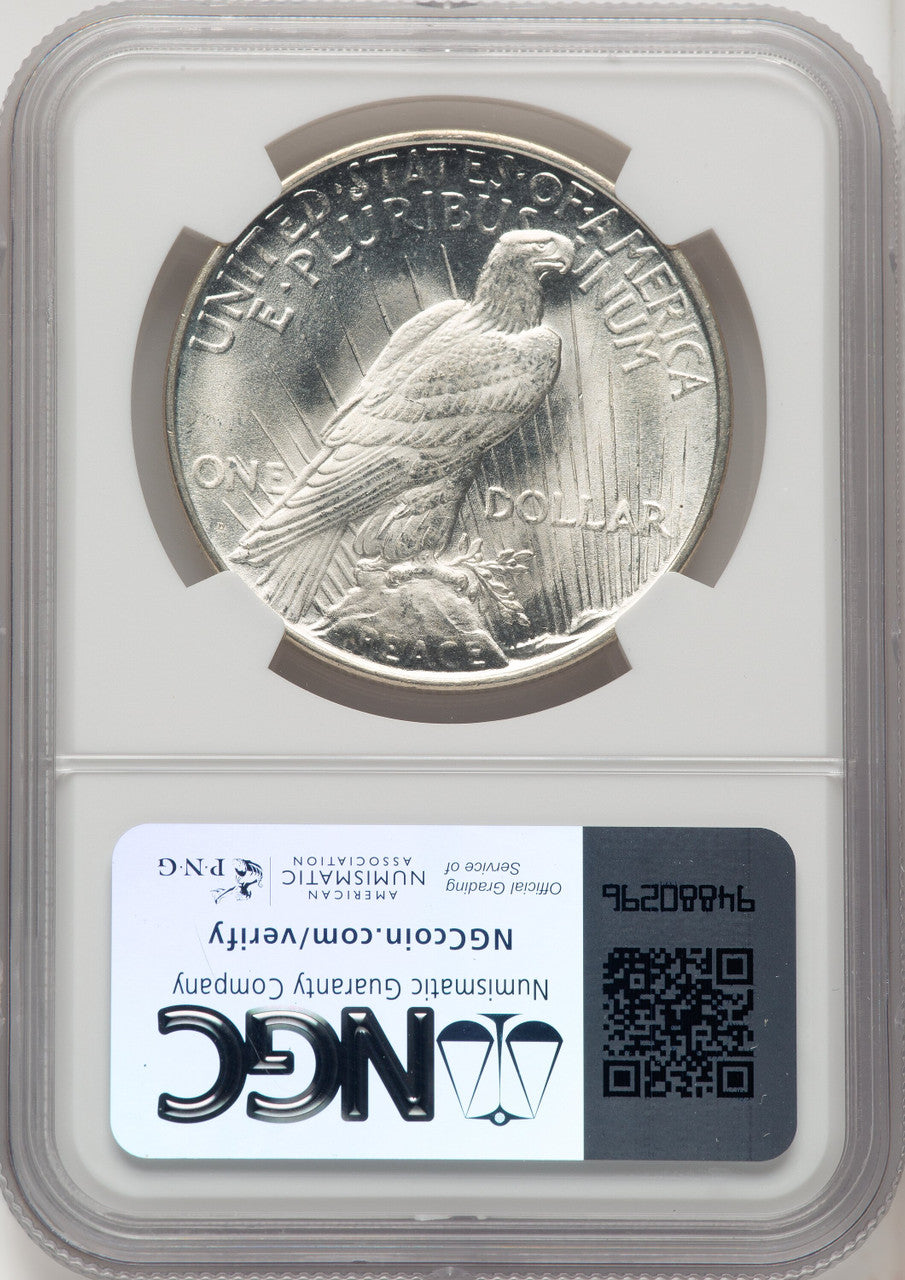 1922-D Peace Dollar NGC MS66 (772775011)