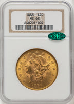 1888 $20 CAC Liberty Double Eagle NGC MS62