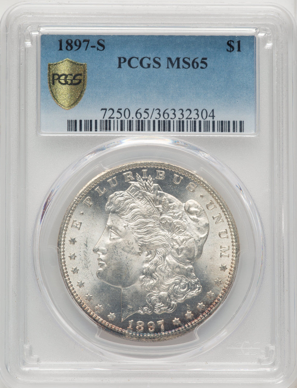 1897-S Morgan Dollar PCGS MS65
