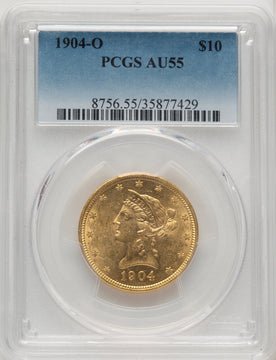 1904-O $10 Liberty Eagle PCGS AU55