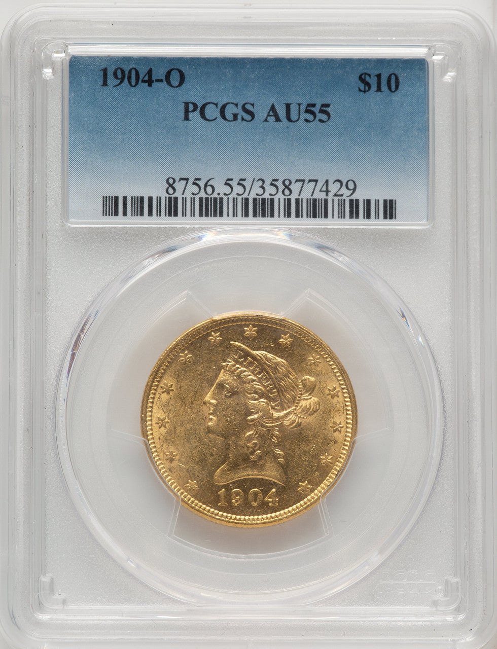 1904-O $10 Liberty Eagle PCGS AU55