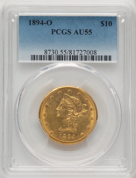 1894-O $10 Liberty Eagle PCGS AU55