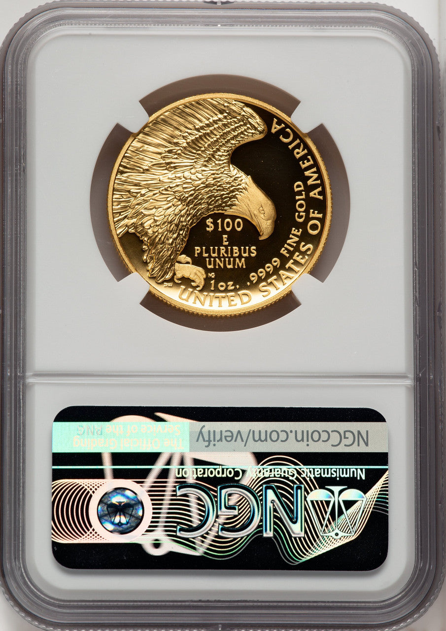 2019-W G$100 American Liberty High Relief Enhanced UC Mike Castle NGC MS70