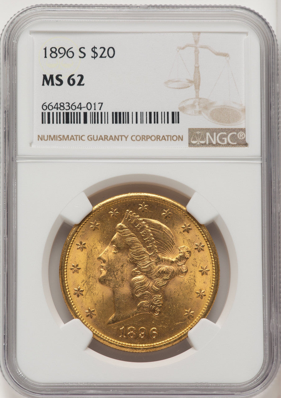 1896-S $20 Liberty Double Eagle NGC MS62 (520088016)