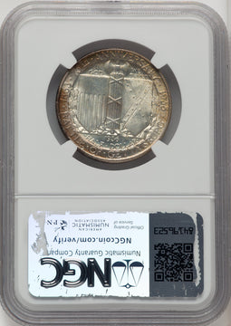 1936 50C Gettysburg CAC Commemorative Silver NGC MS66+