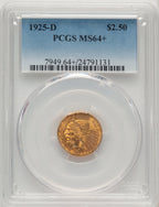 1925-D $2.50 Indian Quarter Eagle PCGS MS64+ (772172013)