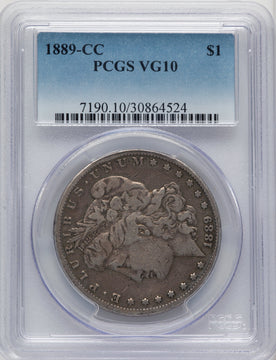 1889-CC Morgan Dollar PCGS VG10