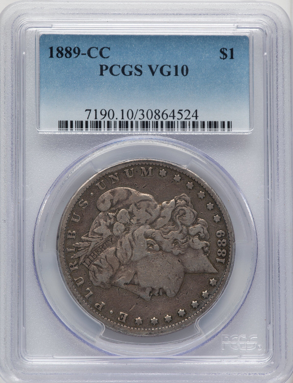 1889-CC Morgan Dollar PCGS VG10