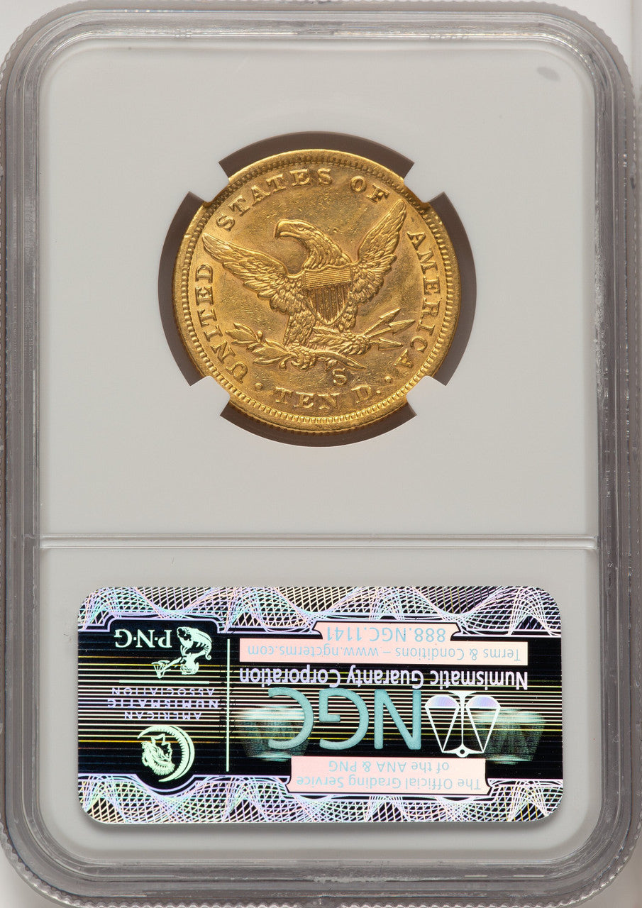 1861-S $10 Liberty Eagle NGC AU55 (772603070)