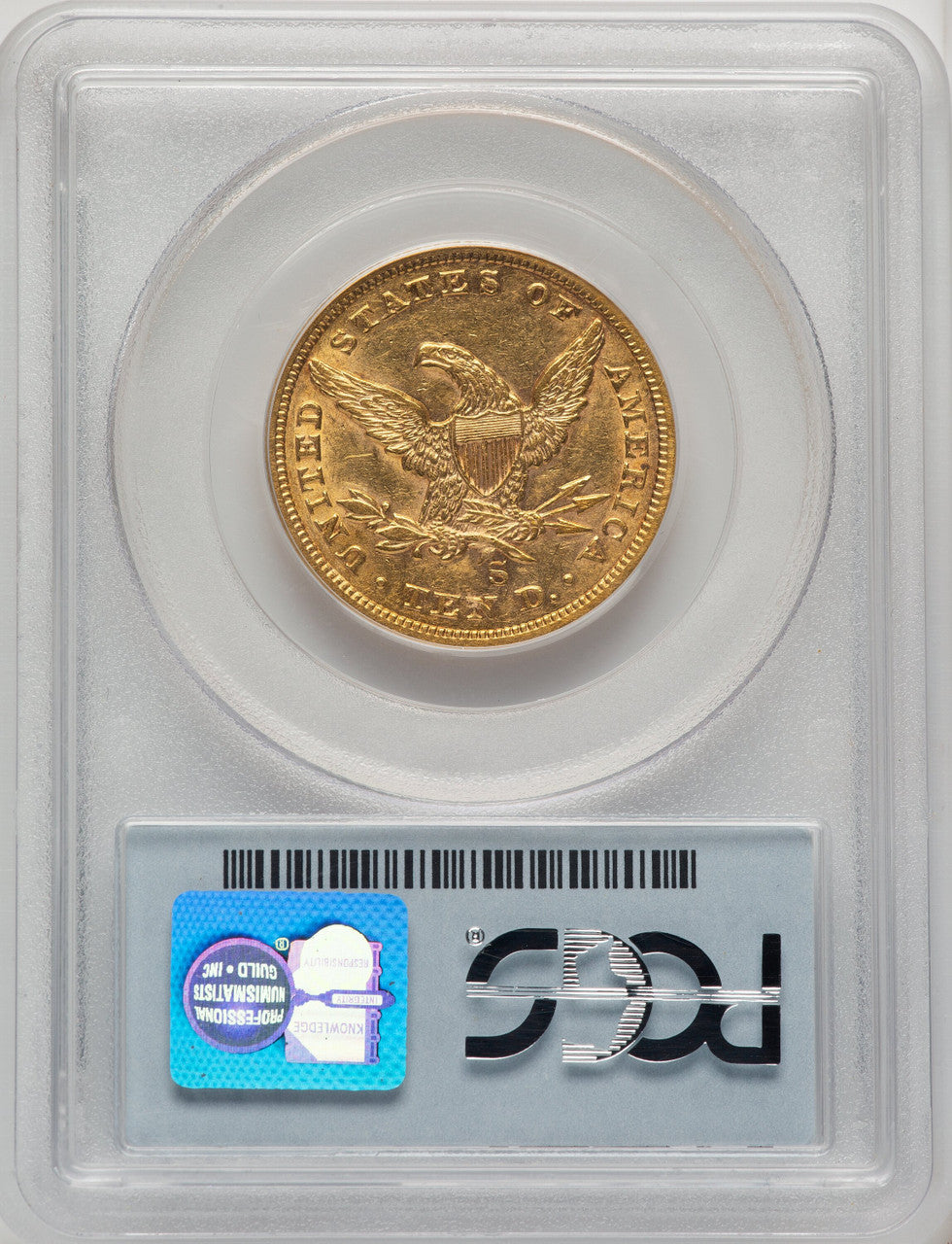 1861-S $10 Liberty Eagle PCGS AU53