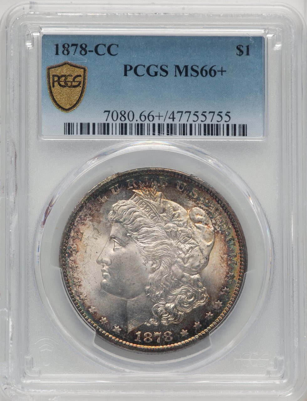 1878-CC Morgan Dollar PCGS MS66+