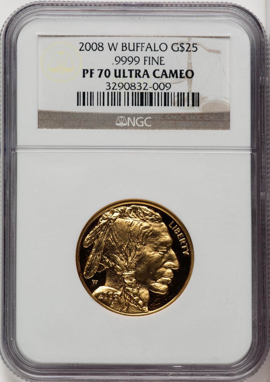 2008-W 1/2 oz Gold Buffalo NGC PF70