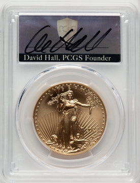 2023-W Burnished Gold Eagle 1 oz FDI David Hall PCGS MS70