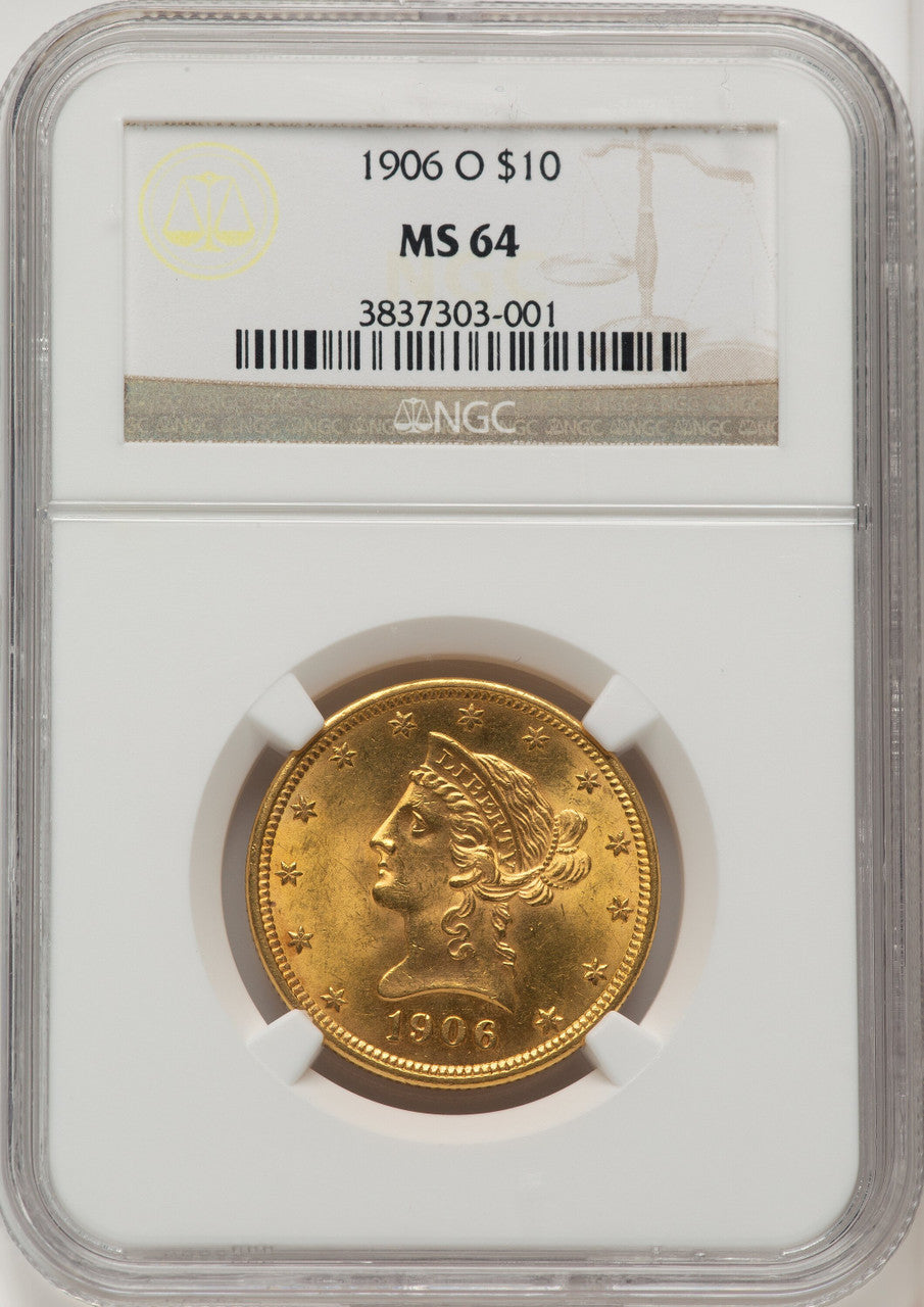 1906-O $10 Liberty Eagle NGC MS64