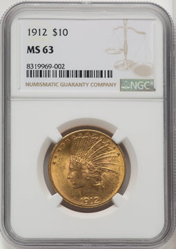 1912 $10 Indian Eagle NGC MS63 (177185336)