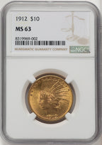 1912 $10 Indian Eagle NGC MS63 (177185336)
