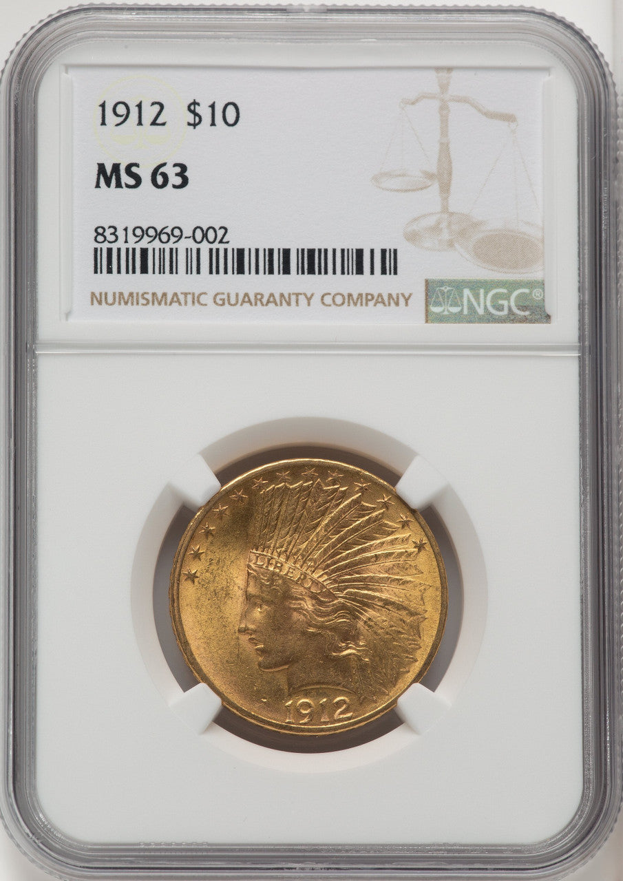 1912 $10 Indian Eagle NGC MS63 (177185336)
