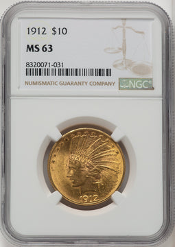 1912 $10 Indian Eagle NGC MS63 (572253025)