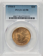 1910-S $10 Indian Eagle PCGS AU58 (177204260)