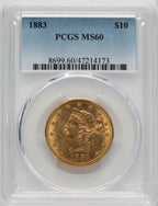 1883 $10 Liberty Eagle PCGS MS60
