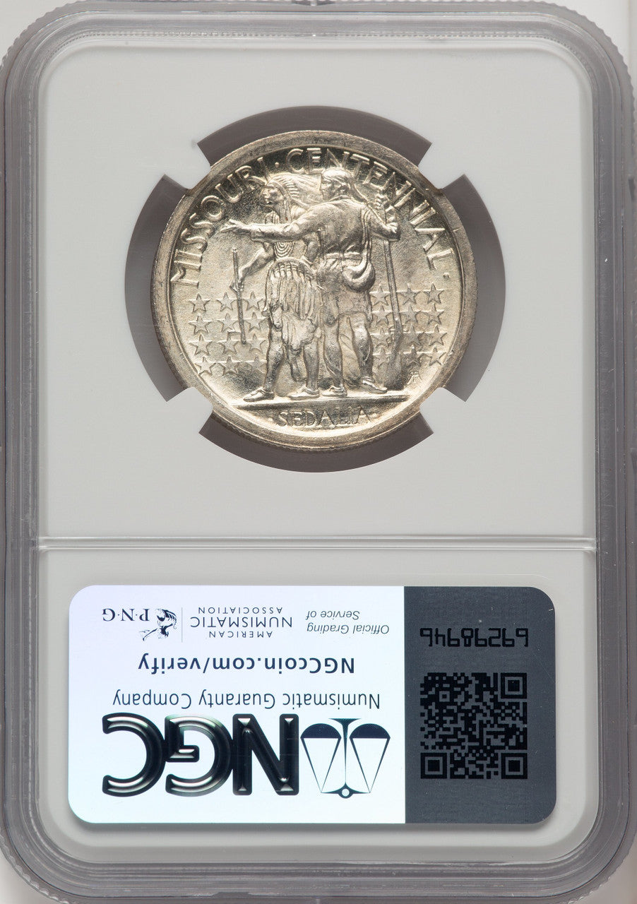 1921 50C Missouri Commemorative Silver NGC MS66+