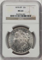 1878 8TF Morgan Dollar NGC MS64 (772874013)