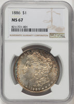 1886 Morgan Dollar NGC MS67 (772872015)
