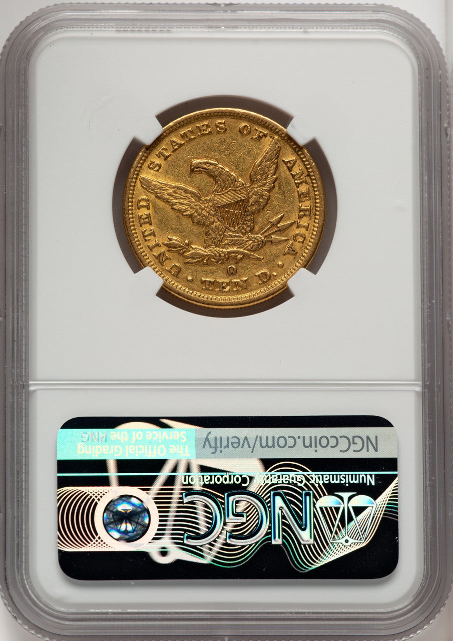 1853-O $10 Liberty Eagle NGC AU58