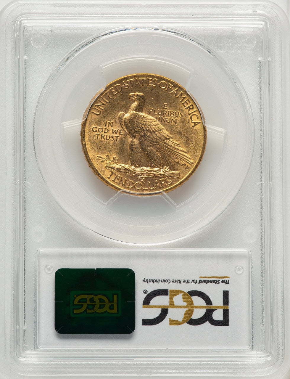 1910 $10 Blue Gradient Indian Eagle PCGS MS62