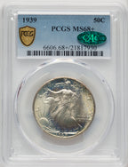 1939 50C CAC Walking Liberty Half Dollar PCGS MS68+