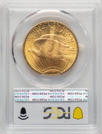 1915 $20 CAC Saint-Gaudens Double Eagle PCGS MS65+