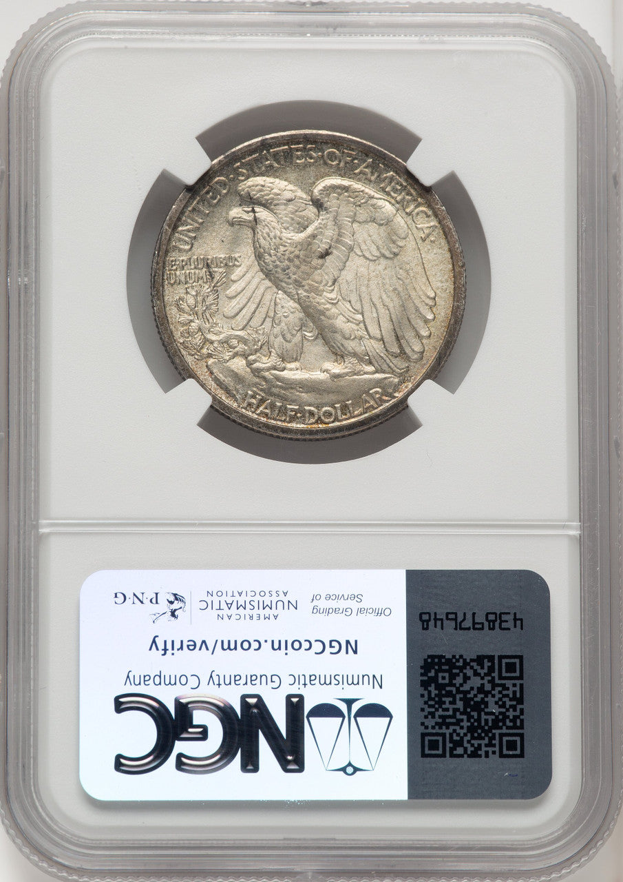 1917-S 50C OBVERSE Walking Liberty Half Dollar NGC MS65