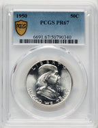 1950 50C Proof Franklin Half Dollar PCGS PR67 (771290025)